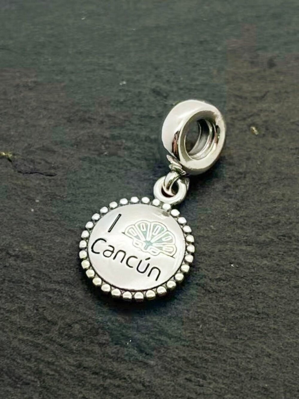 Pandora I Love Cancun Exclusive Charm Sterling Silver Dangle Charm Jewelry